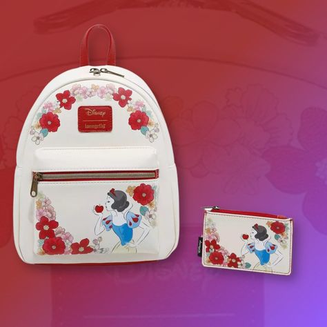 White Mini Backpack, Lounge Fly, Disney Bags Backpacks, Small Backpack Purse, Disney Adult, Disney Pixar Up, Disney Bags, Disney Snow White, Loungefly Bag