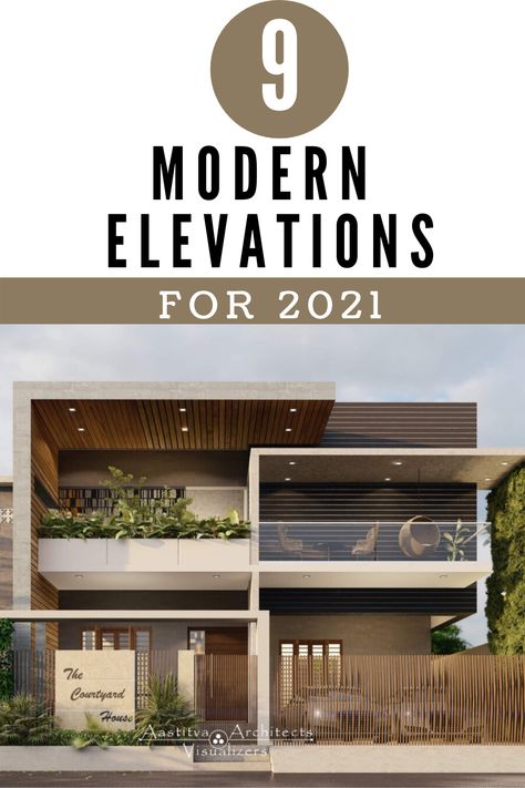 9 Modern Elevations design ideas for 2021. Residential Elevations with stunning facade and Architecture. Beautiful Use of Modern materials for G+1 buildings designs and much more #modern #elevation #design #architecture #facade G+1 Villa Elevation Design, G 1 Front Elevation Design Modern, G+1 Building Elevation, Bunglow Elevation Modern G+1, Elevation G+1, Contemporary Elevation Designs For House, G+1 Elevation Design Modern, 3 Storey House Design Modern Architecture, G 3 Front Elevation Design Modern