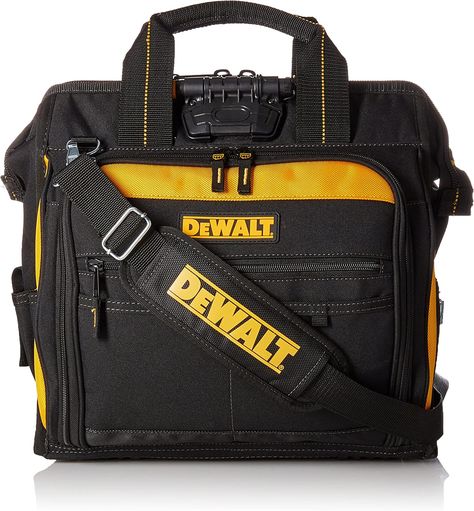 Looking for the ultimate Father's Day gift? The DEWALT Lighted Technician's Tool Bag is here to impress. With 41 pockets and a durable design, it's a practical choice for dads who love working with their hands. Give the gift of convenience and organization this Father's Day! Hvac Tool Bags, Best Tool Bag, Occidental Leather, Electrician Tool Bag, Hvac Tools, Tool Backpack, Dewalt Tools, Electrician Tools, Tool Bags