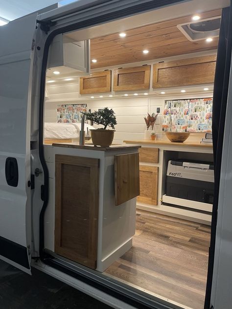 Camper Van For Sale: 2022 Ram Promaster in Brice, Ohio Ram Pro Master Van Conversion, Ram Promaster Conversion Camper Van, Ram Promaster Conversion, Promaster Van Conversion, Van Flooring, Dodge Camper Van, Rv Van, Large Bookshelves, Camper Kitchen