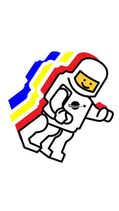 Our fanart LEGO Astronaut Sticker features a small, plastic figure made entirely of LEGO bricks. The astronaut wears a space suit made up of several LEGO pieces that fit together to create a helmet,... Lego Astronaut, Lego Fanart, Space Lego, Astronaut Sticker, Lego Shirts, Lego Stickers, Space Stickers, Shirt Craft, Lego Photo