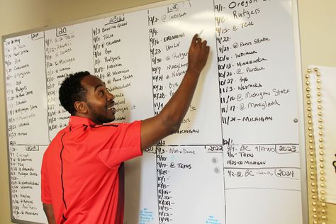 OSU Executive Assosicate Athletic Director Martin Jarmond in an interview with The Lantern Sept. 21 at the Fawcett Center. Credit: Hayden Grove / Lantern TV Sports director Ohio Stadium, Martin House, Tv Sport, Buckeyes Football, Ohio State, The Man, Ohio, Football, Thing 1