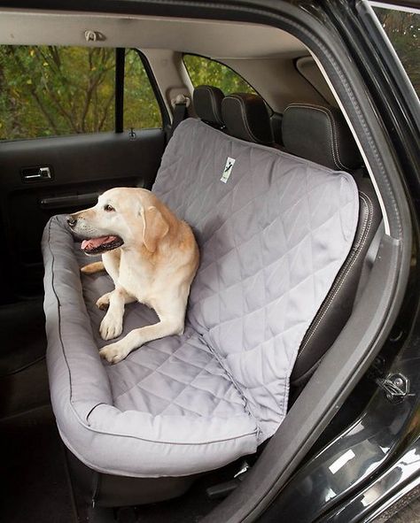 Buy 3 Dog Pet Supply Quilted Car Back Seat Protector with Bolster, Grey at Chewy.com. FREE shipping and the BEST customer service! Ds Car, Dog Car Accessories, Dog Accesories, Animal Family, Car Back Seat, Dog Quilts, Car Seat Protector, Dog Car Seat Cover, Pet Car Seat