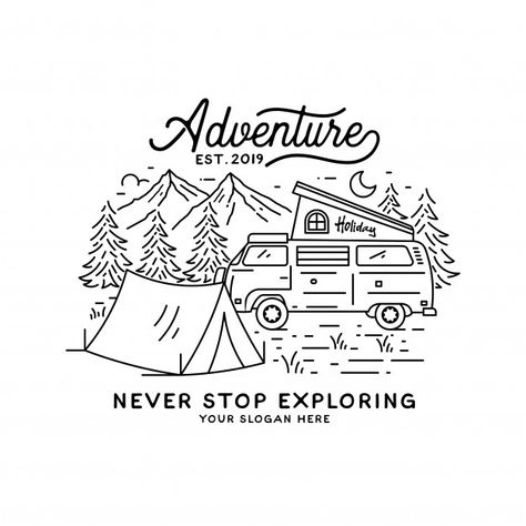 Hipster Drawings, Design Kaos, Adventure Logo, Adventure Design, Illustration Vintage, 로고 디자인, Branding Inspiration, Vintage Logo, Logo Design Inspiration