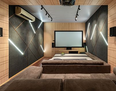 INTERIOR PHOTOGRAPHY HOME THEATER Home Theatre Design Interiors, Home Theatre Design, Modern Guest Bedroom, Interior Design India, Small Home Theaters, Home Theater Room Design, Theater Room Design, Theatre Interior, Home Cinema Room