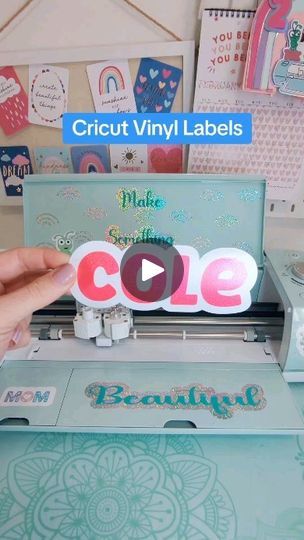 Corgi Stuff, Cricut Tips, Vinyl Labels, Cricut Tutorials, 1k Views, Cricut Vinyl, Diy Projects To Try, Cricut Ideas, Cricut Crafts