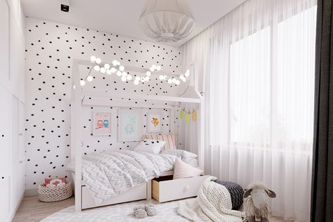 Two Large Scandinavian Style Homes For Young Families Scandinavian Homes, Shared Girls Bedroom, Scandinavian Style Home, Popular Interior Design, Big Girl Bedrooms, Unique Sofas, Room Renovation, Kids Room Design, Scandinavian Home