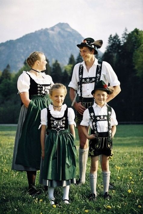 ~ OKTOBERFEST GALORE ~ German style family attire Traditional German Clothing, German Costume, German Clothing, Dirndl Skirt, Dirndl Outfit, German Outfit, Costumes Around The World, German Dress, German Folk