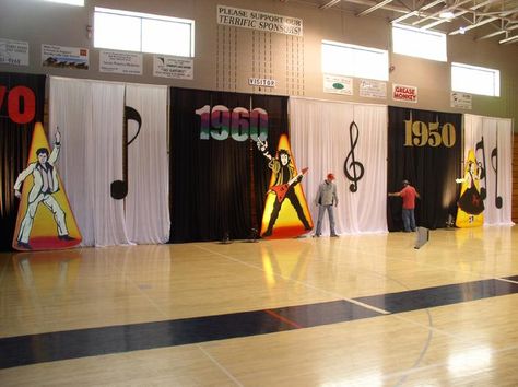 Formal Dance Decorations, Homecoming Dance Themes, School Dance Decorations, Decades Party, Homecoming Decorations, Decade Party, Homecoming Themes, Dance Theme, Post Prom