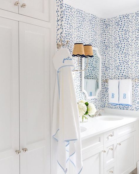 101 Goals, Blue And White Bathroom, Mackenzie Horan, Find Wallpaper, Keys House, Kohler Toilet, Loft Bathroom, Design Darling