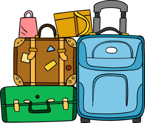 View full size Suitcase Baggage Travel - Luggage Cartoon Clipart  and download transparent clipart for free! Like it and pin it. Suit Cases Travel, Travel Clipart, Bag Illustration, Art Wallpaper Iphone, Suitcase Traveling, Packing Tips For Travel, Cartoon Clip Art, Travel Scrapbook, Best Places To Travel