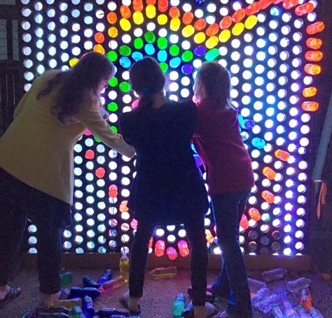 Giant Lite Brite Wall Diy, Life Size Lite Brite, 80s Theme Parade Float Ideas, Lite Brite Designs Aesthetic, Diy Light Bright Wall, Diy Giant Light Bright, Diy Light Bright, Diy Lite Brite, Giant Light Bright