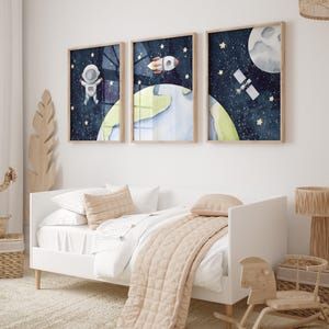 Outer Space Printable Wall Art, Digital Download Space Themed Nursery, Outer Space Decor, Space Posters, Celestial Nursery, Cosmic Art Print Outer Space Nursery, Space Prints, Outer Space Decorations, Space Themed Nursery, Space Nursery, Space Poster, Space Decor, Boys Room Decor, Space Theme