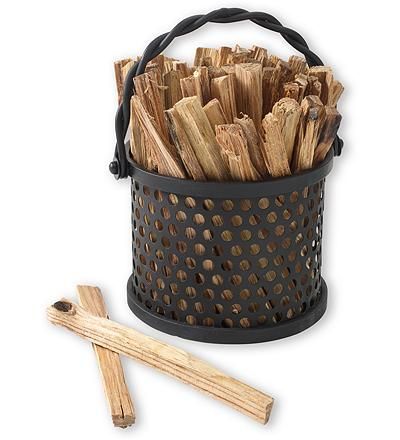 Wood caddy from Eddie Bauer Fireplace Basket, Fireplace Baskets, Firewood Racks, Cabin Fireplace, Traditional Fireplace, Grill Accessories, Fireplace Decor, Home Hardware, Heating And Cooling