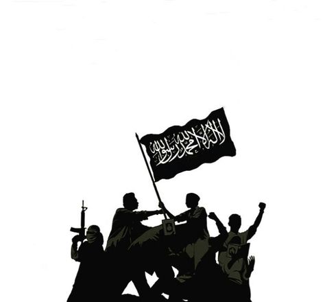 Black Flag Islam, Gan Photo, Islam Flag, Islamic Flag, Pencil Png, Quran Tilawat, Creepy Faces, Warriors Illustration, Doodle Art Flowers