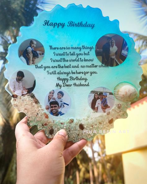 ✨ Capture the essence of the beach with this handmade photo frame, featuring a vibrant ocean theme. Adorned with mini seashells, sandy textures, and serene blue hues, this frame beautifully encases cherished memories, bringing a touch of the seaside into your home. Perfect for displaying vacation photos or coastal-inspired decor✨ (Handmadegifts, resinart,frame,beachtheme,photoframe, preservingmemories, forever) #handmadephotoframe #beachthemeart #resincreations #resinartistsofinstagram #ent... Handmade Photo Frames, Ocean Theme, Vacation Photos, The Seaside, Ocean Themes, Cherished Memories, Beach Themes, Blue Hues, Resin Art