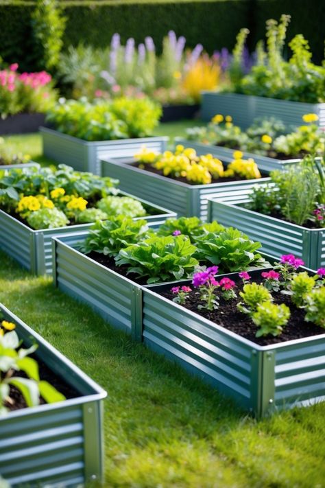 Explore 35 raised bed garden ideas to transform your outdoor space. Perfect for anyone looking to start vegetable or flower gardening with unique designs and practical tips. Cedar Raised Garden Beds, Raised Garden Bed Kits, Raised Planter Boxes, Metal Raised Garden Beds, Wooden Planter Boxes, Raised Planter, Wooden Planters, Raised Bed, Growing Herbs