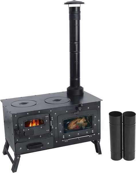 Amazon.com: Camping Stove, Tent Wood Stove,hunting lodge Burning stove, cooking plow with Oven cooking partition (Stove with 8 pipe) : Sports & Outdoors Wood Cooking Stove, Firewood Cooking, Tent Wood Stove, Tent Life, Outdoor Cooking Stove, Camping Oven, Wood Burning Cook Stove, Survival Tent, Yurt Camping