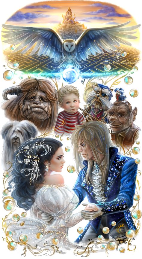 Jim Henson Wallpaper, Labyrinth Wallpaper David Bowie, Ise Ananphada, Labyrinth Drawing, Goblin King Labyrinth, Labyrinth Tattoo, Labyrinth Jareth, Jim Henson Labyrinth, David Bowie Labyrinth