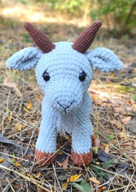 Goat Amigurumi, Goat Crochet, Goat Pattern, Crochet Farm, Crochet Farm Animals, Crochet Bear Patterns, Crochet Dog Patterns, Crochet Teddy Bear Pattern, Animals Crochet