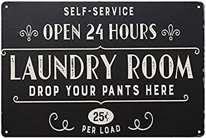 Decor For Laundry Room, Vintage Laundry Room Decor, Self Service Laundry, Laundry Room Wall, Rustic Laundry Rooms, Laundry Room Wall Decor, Vintage Room Decor, Laundry Room Signs, Vintage Laundry