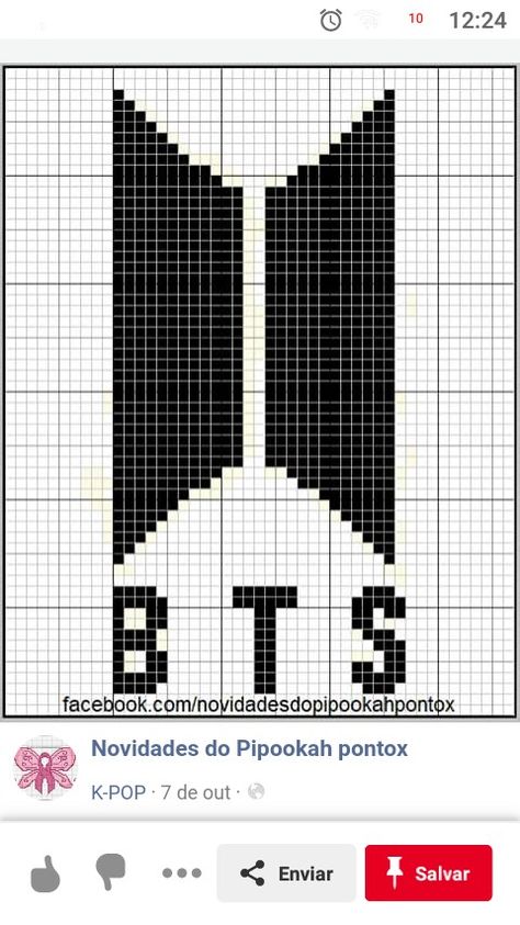 Bts Tapestry Crochet, Kpop Pixel Art, Beaded Flowers Patterns, Crochet Doll Tutorial, Pixel Crochet, Pixel Art Grid, Tapestry Crochet Patterns, Pola Kristik, Crochet Handbags Patterns