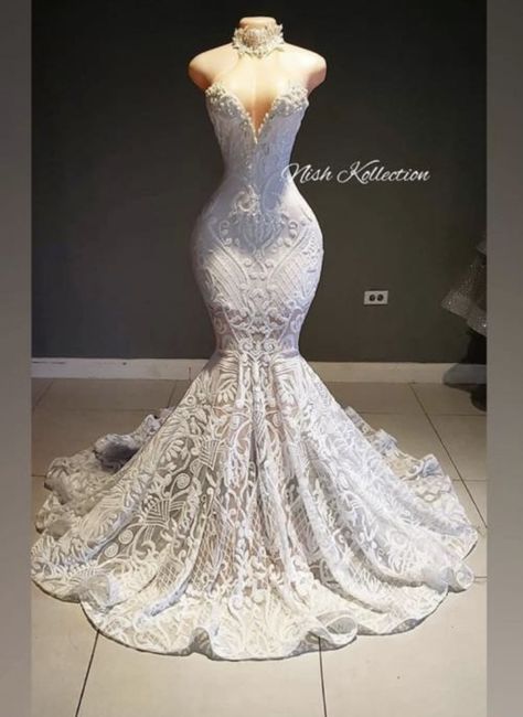 Custom Mermaid Wedding Dress, Curvy Mermaid, Anniversary Plans, Glam Wedding Dress, Prom Inspiration, Marriage Dress, Extravagant Wedding, Stylish Wedding Dresses, Pretty Wedding Dresses