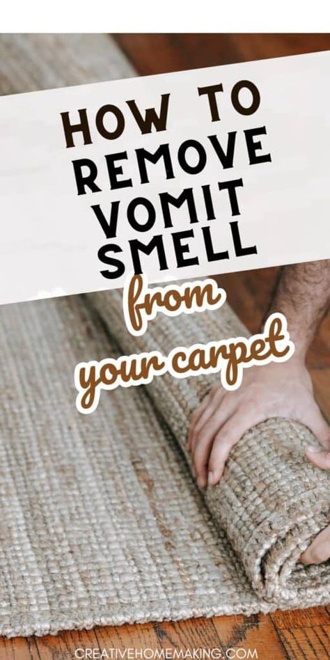 How To Get Rid Of Vomit Smell In Carpet, Vomit Smell Out Of Carpet, How To Get Vomit Smell Out Of Couch, How To Get Vomit Smell Out Of Carpet, How To Clean Vomit From Carpet, Smelly Carpet, Carpet Smell, Clever Organizer, Diy Cleaning Solution