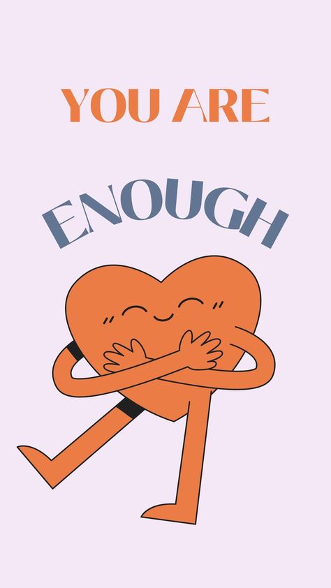 You Are Enough Quote, A Phone Wallpaper, Recovery Cards, Enough Is Enough Quotes, Messy Life, Career Readiness, Healing Affirmations, Mindfulness Techniques, Mental Health Advocate