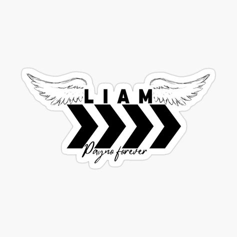 Get my art printed on awesome products. Support me at Redbubble #RBandME: https://www.redbubble.com/i/sticker/Liam-Payne-Payno-Arrow-Tattoo-by-Agit/166093335.EJUG5?asc=u Liam Payne Handwriting, Liam Payne Tattoos, Diy Phone Wallpaper, One Direction Tattoos, Rip Liam, Tattoos 2024, One Direction Drawings, Forever In Our Hearts, Love Me Again