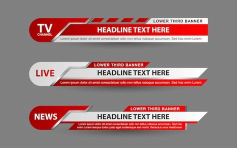 Headline Design, Design Tricks, Lower Thirds, Tv Design, Goa India, Title Design, Banner Template Design, News Channel, Media Icon