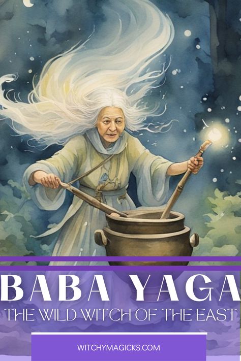 Delve into the enigmatic world of Baba Yaga, the wild witch of Slavic folklore. Explore her iconic imagery, including the mysterious chicken-legged hut and her trusty mortar and pestle.  #BabaYaga #SlavicFolklore #Witchcraft Gryla The Witch, Baba Yaga Aesthetic, Baba Yaga Art, Witchcraft Resources, Slavic Magic, Baba Yaga House, Wild Witch, Yule Traditions, Dark Goddess