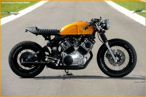 Cb 450 Cafe Racer, Moto Bobber, Virago Cafe Racer, Estilo Cafe Racer, Cafe Racer Helmet, Yamaha Cafe Racer, Cafe Racer Moto, Motos Yamaha, Yamaha Virago