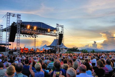 Biltmore Summer Outdoor Concerts Concert Stage Design, Outdoor Stage, Concert Aesthetic, Concert Venue, Outdoor Concert, Festival Vibes, Concert Series, Summertime Fun, Summer Concert