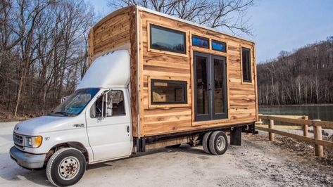 The Concert Car Box Truck Pre Manufactured Homes, Incredible Tiny Homes, Truck House, Tiny House Vacation, Car Box, Architect Student, Street Festival, Box Truck, Open Mic