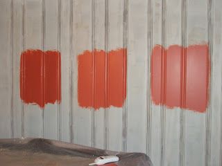 Sherwin Williams- far left is "Emotional," then "Rejuvenate," and finally "Lei Flower." Sherwin Williams Lei Flower, Lei Flower Sherwin Williams, Coral Front Doors, Bathroom Favorites, Coral Paint Colors, Coral Paint, Lei Flower, Coral Walls, Flower Lei