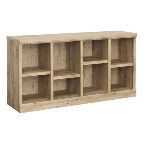 PRICES MAY VARY. Bring the light color palette of rustic and cottage style into your home with this TV console in Prime Oak finish from the Aspen Post collection. With a durable 1-inch thick top for a reliable TV display, this cube TV stand holds up to a 65-inch TV weighing 70 pounds. or less. You'll have this TV console up and running in no time with quick and easy assembly, complete with sliding moldings. With four adjustable shelves that provide adaptable storage needs and a bottom row of she Cubby Tv Stand, Tv Console With Storage, Prime Oak, Console With Storage, Rustic Cottage Style, Entertainment Credenza, Oak Tv Stand, Console Tv, Cubby Storage