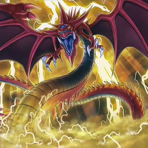 Slifer Winged Dragon Of Ra, Slifer The Sky Dragon, Sky Dragon, Yugioh Dragons, Winged Dragon, Yugioh Monsters, Dragon Images, Yugioh Cards, Dragon Wings