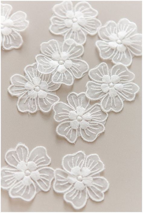 10pc. lace flowers Sew on 3D flower 3D flower lace appliqué | Etsy 3d Applique, Flower 3d, Fleur Design, Seni 3d, Wedding Tattoos, Flower Leaf, Romantic Flowers, Flower Lace, Lace Flower