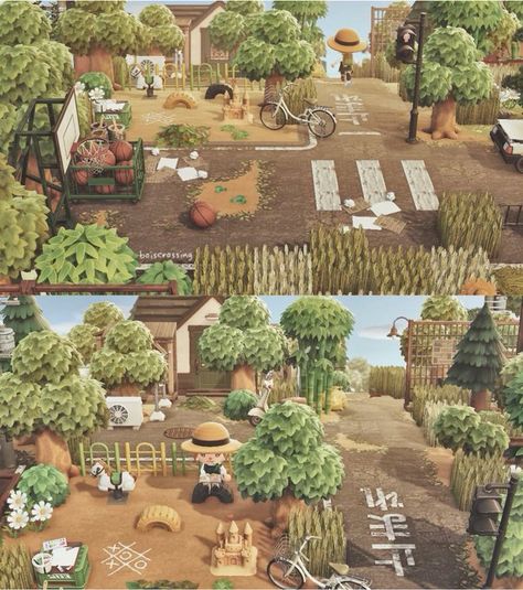 Japanese Farm Animal Crossing, Overgrown Acnh, Acnh Rural Town, Rural Acnh, Acnh Apocalypse, Acnh Rural, Acnh Farm, Japan Countryside, Horizon City