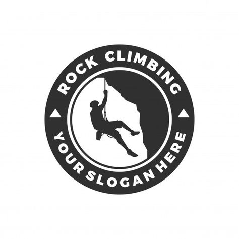 Rock Climbing Logo Design, Rock Climbing Logo, Climbing Logo, Climbing Hall, Climbing Shirt, Rock Climbing Gym, Vector Mountain, Mountain Rock, Adventure Logo