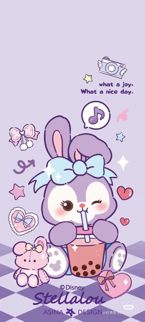 Stella Lou Drawing, Stella Lou, Rabbit Png, Rabbit Wallpaper, Duffy The Disney Bear, Baby Stella, Purple Bunny, Barbie Birthday Party, Melody Hello Kitty