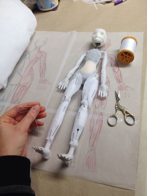 Stop Motion Puppet Making, Stop Motion Doll, Puppet Sculpture, Art Puppet, Diy Puppet, Making A Doll, Custom Puppets, Coraline Doll, Puppet Making