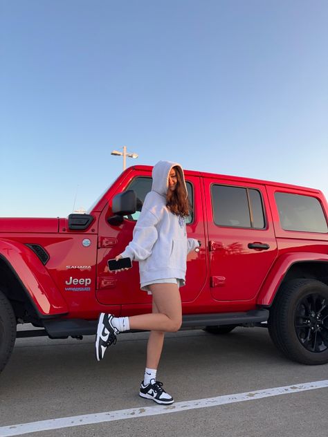 Red Jeep 🚘 Jeep Wrangler Rubicon Aesthetic, Red Jeep Rubicon, Red Jeep Aesthetic, Red Wrangler, Red Jeep Wrangler, Car Jeep, Dream Whip, Red Jeep, Cars Jeep