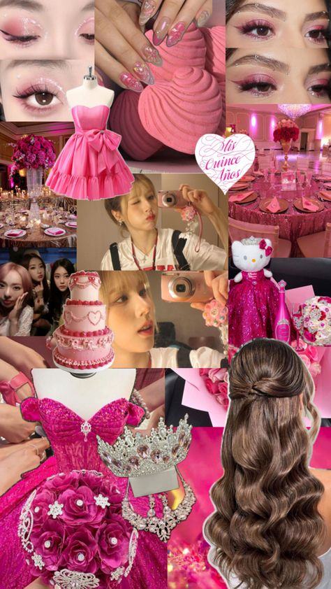 Hot Pink Quinceanera Theme, Pink Quinceanera Theme, Hot Pink Quinceanera, Sweet 16 Party Planning, Quinceanera Theme, Pink Quinceanera, Pink Quince, Quinceanera Planning, Dream Dream