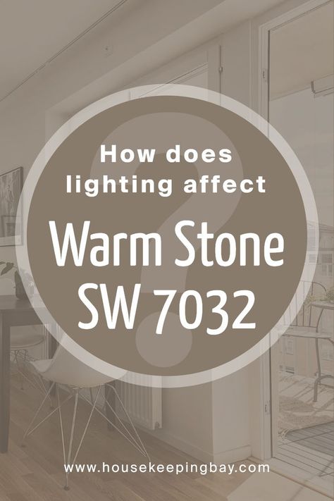 How Does Lighting Affect Warm Stone SW 7032 by Sherwin Williams? Sw Neutral Paint Colors, Sherwin Williams Coordinating Colors, Warm Paint Colors, Stone Paint, Trim Colors, Sherwin Williams Colors, Neutral Paint Colors, Neutral Paint, Warm Beige