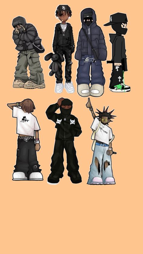 Gangs Aesthetics, Swag Boys Cartoon, Boondocks Cartoon, Nike Swag, The Boondocks Cartoon, Graffiti Drawings, Fire Outfits, Easy Graffiti, Easy Graffiti Drawings