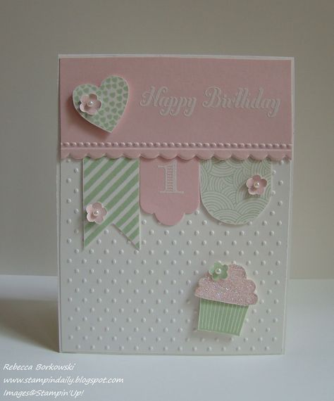 Baby Birthday Card, Cupcake Cards, Birthday 1st, Unicorn Birthday Cards, Baby Cards Handmade, First Birthday Cards, Pistachio Pudding, Happy First Birthday, 1st Birthday Cards