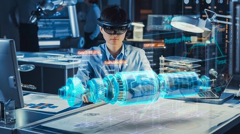 Ar Augmented Reality, Augmented Virtual Reality, Augmented Reality Technology, Ar Technology, Smart Office, Virtual Design, Medical Technology, Technology Trends, Futuristic Technology