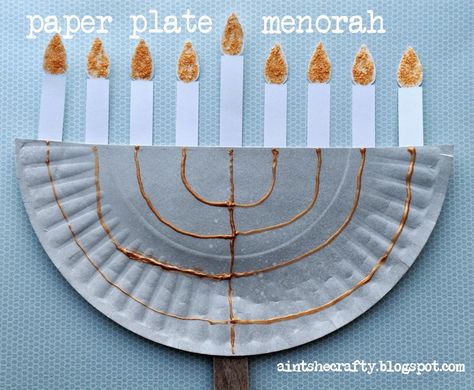 Ain't She Crafty Hannukah Crafts, Hanukkah Crafts, December Crafts, Diy Crafts For Adults, Paper Plate Crafts, Plate Crafts, Craft Day, Craft Projects For Kids, Diy Crafts Hacks